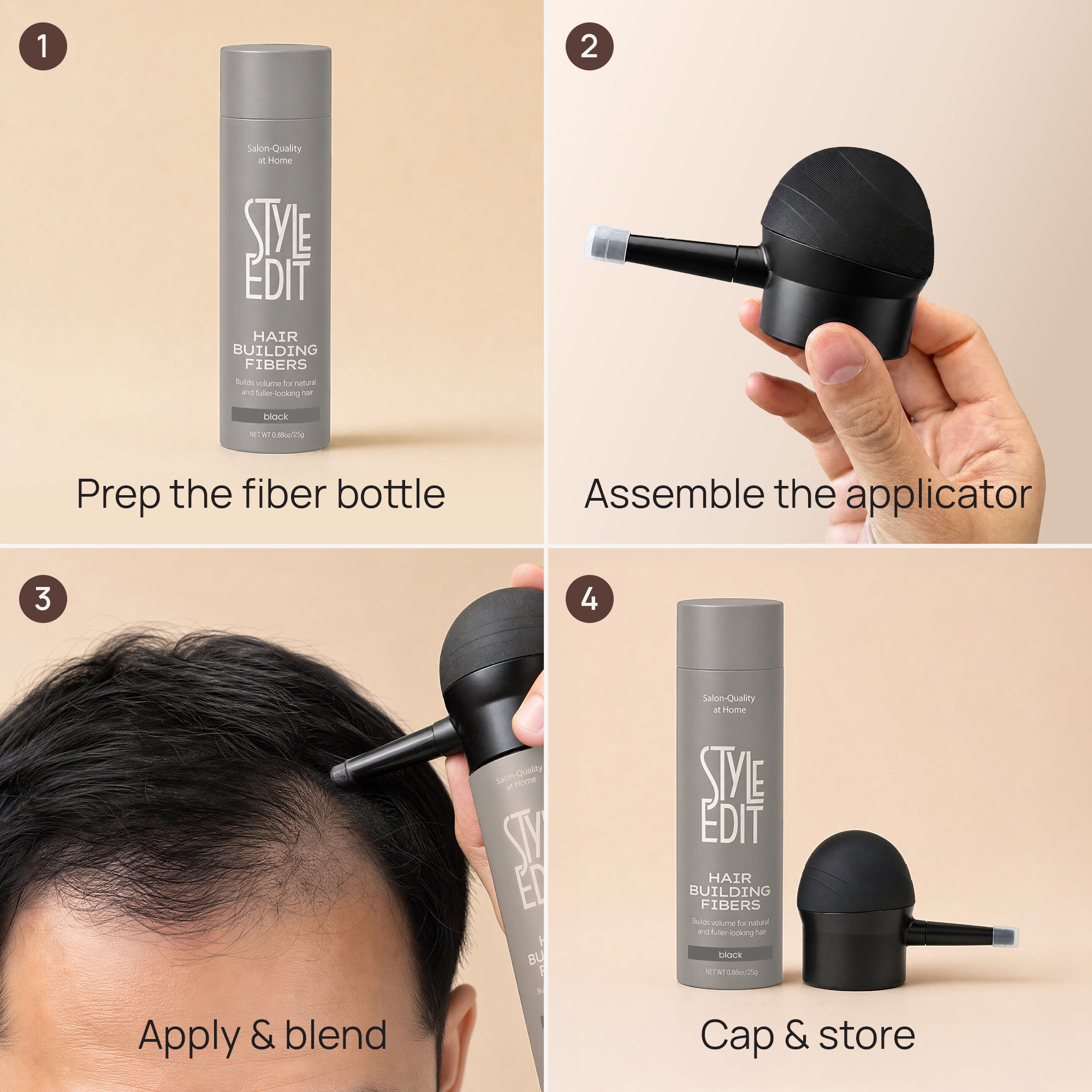 Style Edit Hair Building Fibers Precision Pump Applicator