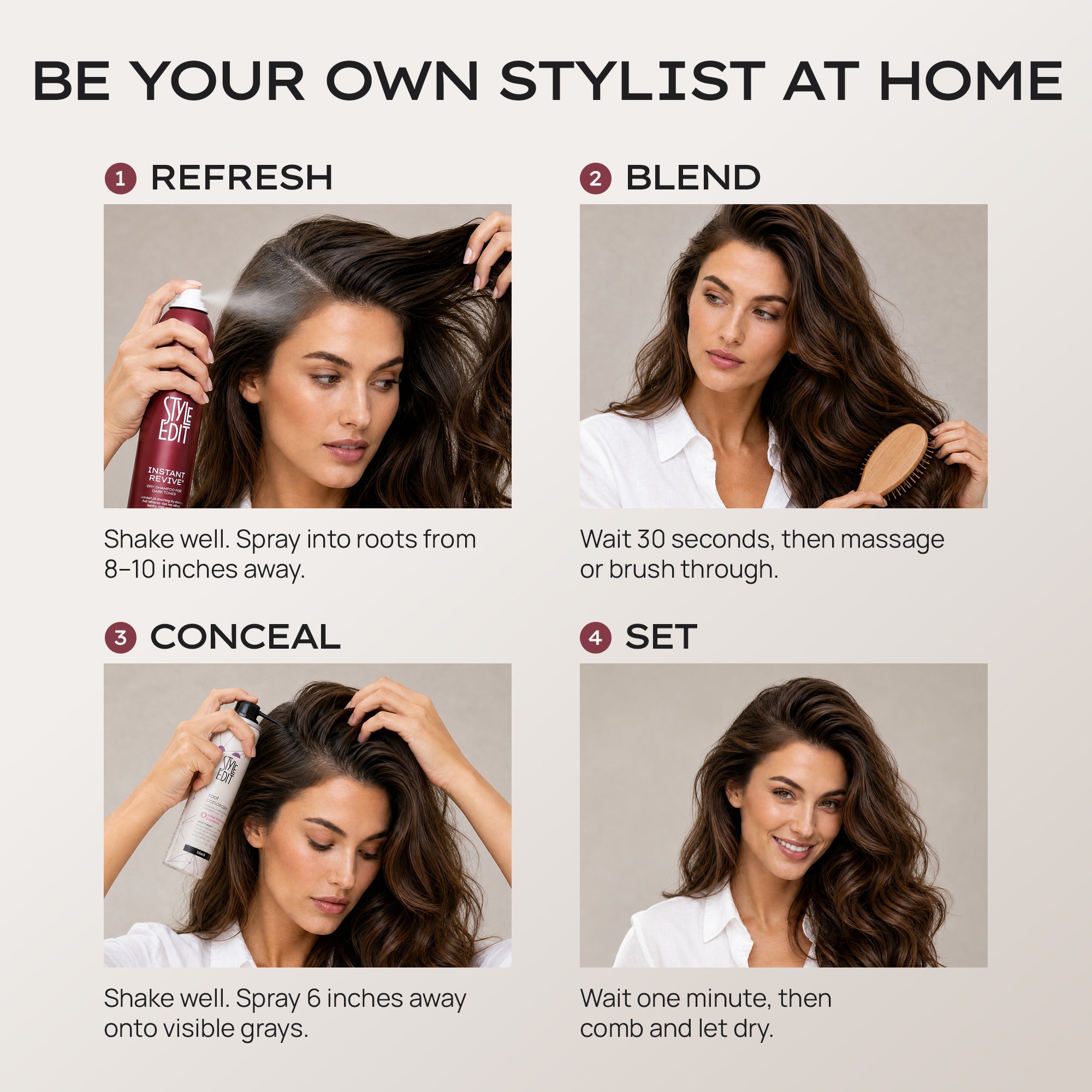 INSTANT REVIVE™ Tinted Dry Shampoo and Root Concealer Spray