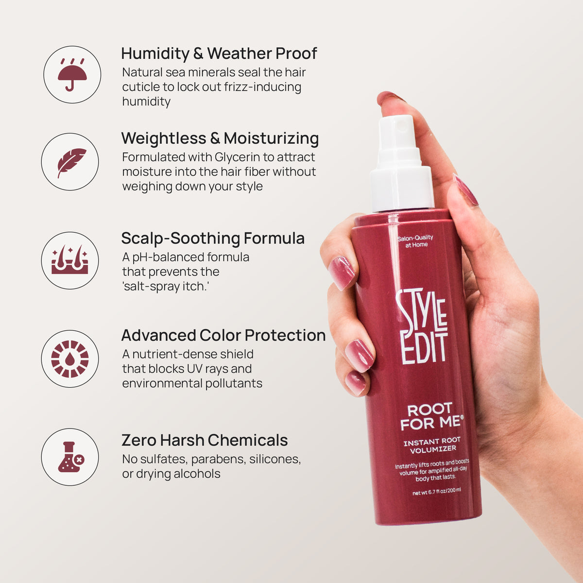 Travel Size Root For Me™ Root Volumizer Spray for Fine & Thinning Hair, 1.0 oz