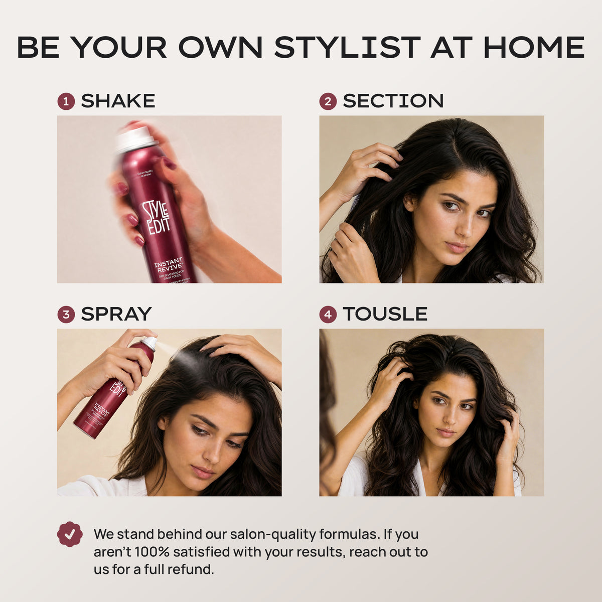 Travel Size Instant Revive™ Dry Shampoo for Dark Tones, 1.7 oz