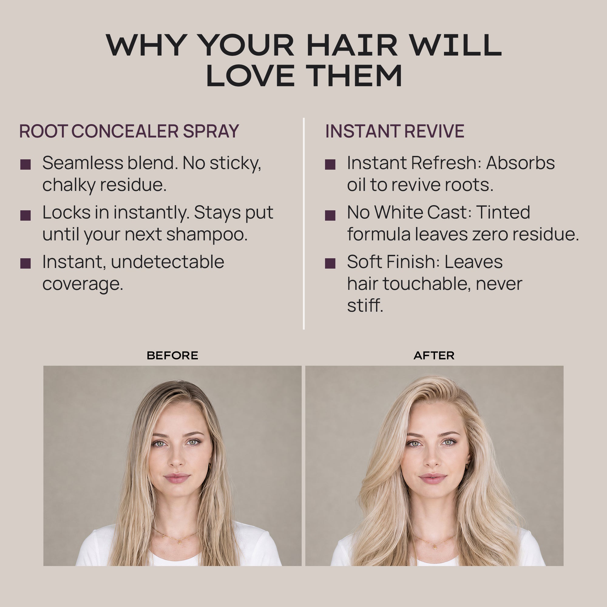 INSTANT REVIVE™ Tinted Dry Shampoo and Root Concealer Spray