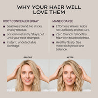 MANE COARSE™ Sea Salt Thickening Mist and Root Concealer Spray