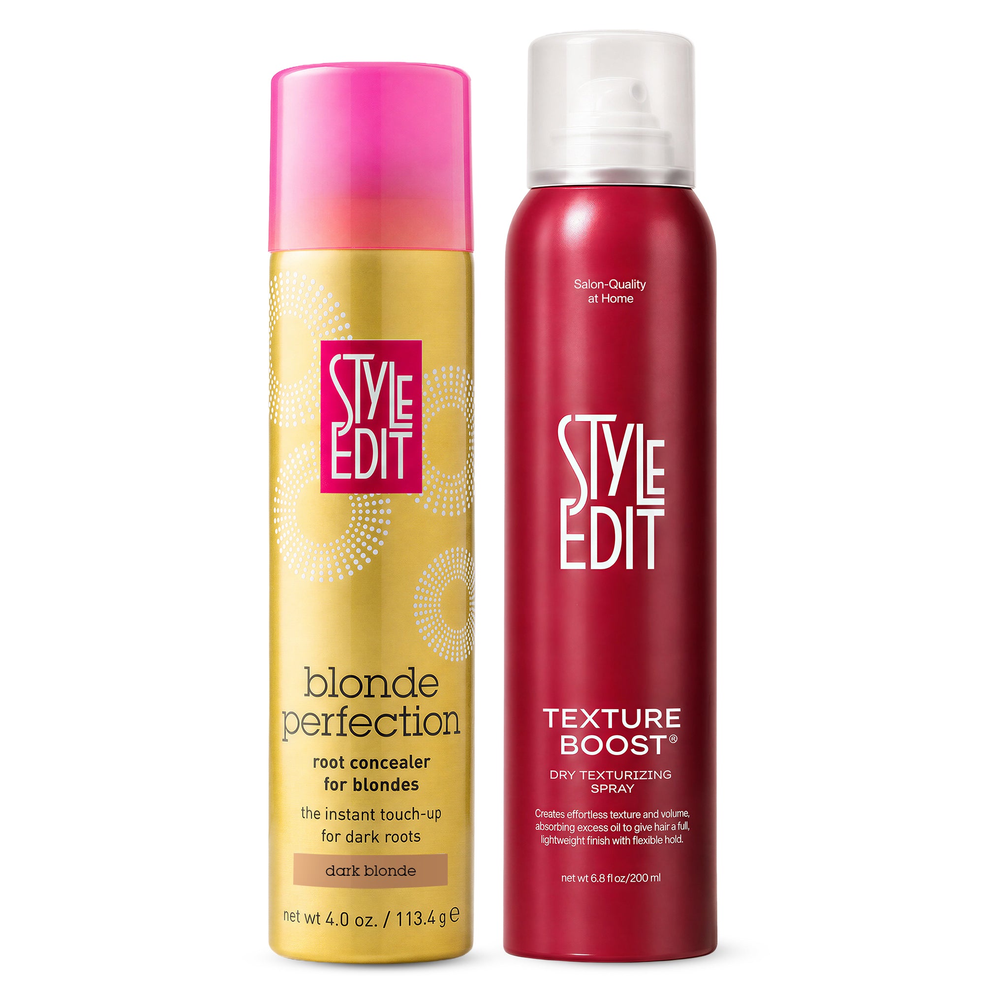 TEXTURE BOOST™ Dry Texturizing Spray and Root Concealer Spray