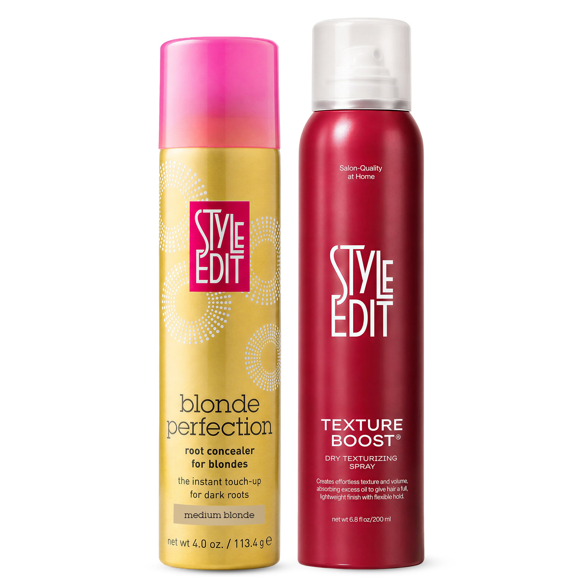 TEXTURE BOOST™ Dry Texturizing Spray and Root Concealer Spray