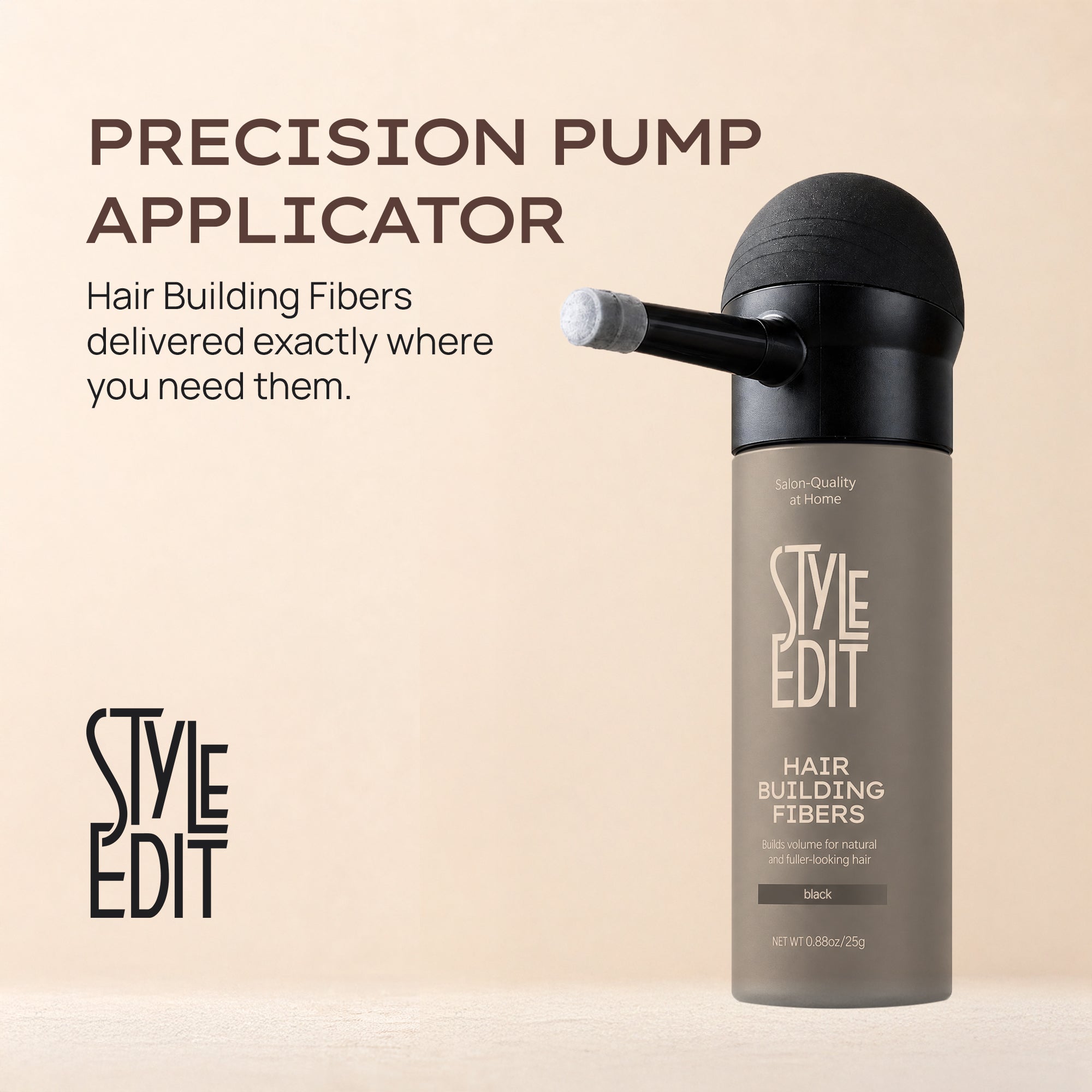 Style Edit Hair Building Fibers Precision Pump Applicator
