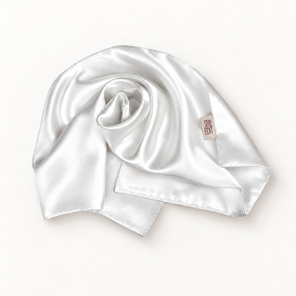 Style Edit Limited Edition Silky White Scarf
