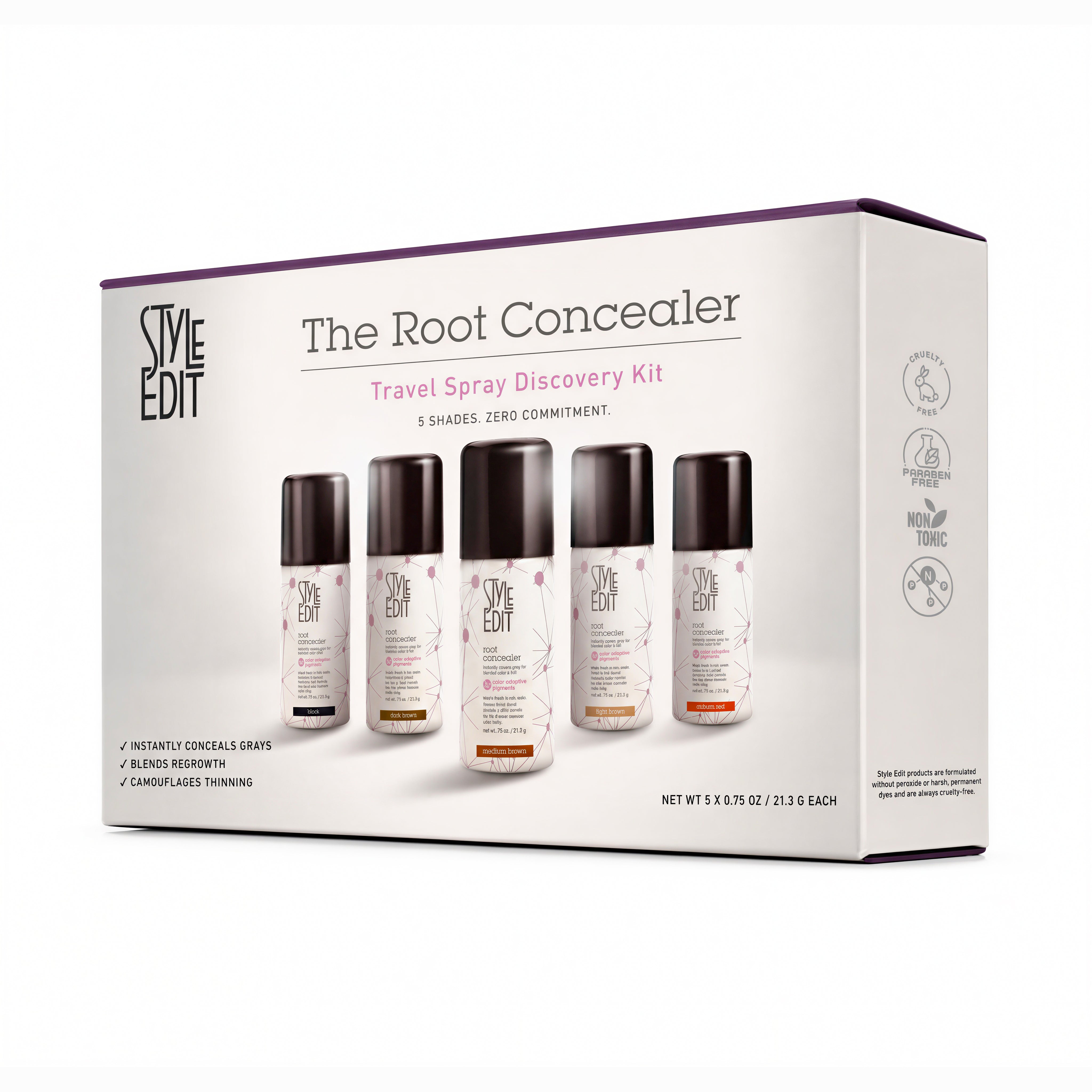 Root Concealer Travel Spray Discovery Kit