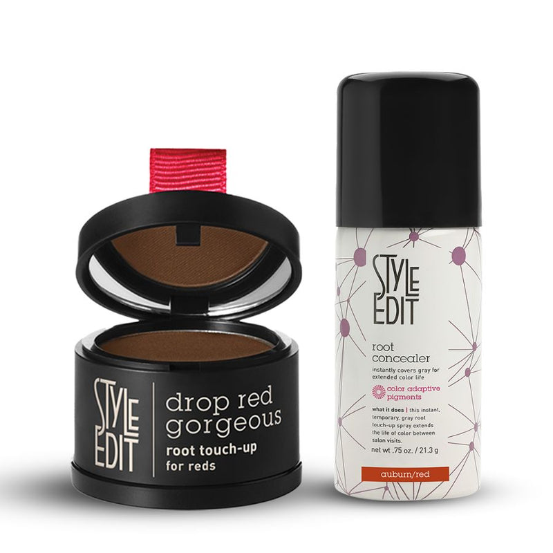 Drop Red Gorgeous Root Touch Up Powder and Travel Size Spray Duo
