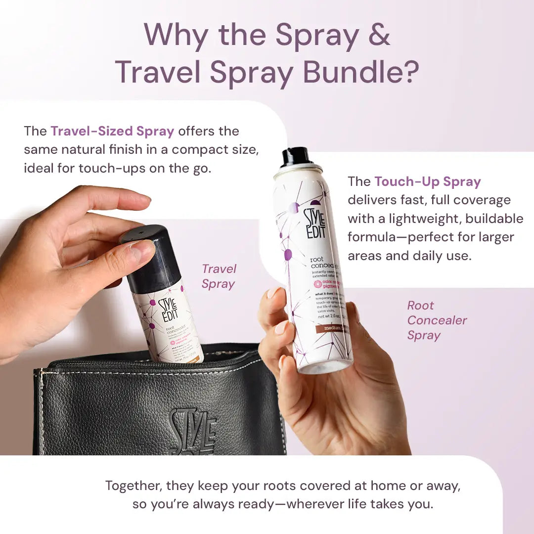 Holiday Bestsellers Edit: Full Size Root Concealer Spray + FREE Travel & Cosmetic Bag